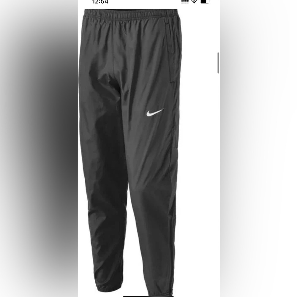 Men’s black (never worn with tags )water repellent tappered running pants